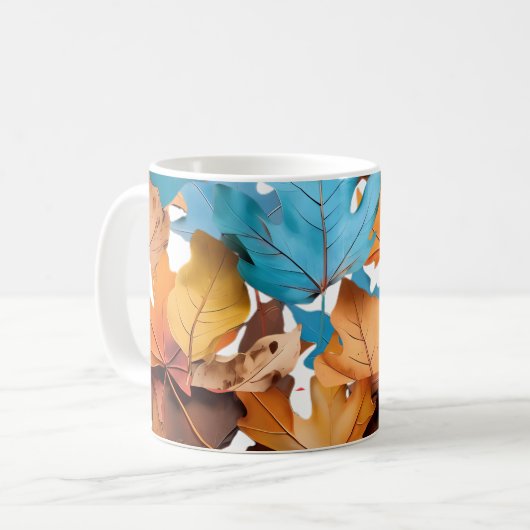 Tasse & Cups mit Ahornblättern. Ein schönes niedli (Vorderseite Links)