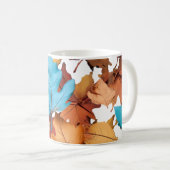 Tasse & Cups mit Ahornblättern. Niedliches Set (VorderseiteRechts)