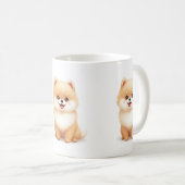 Tasse & Cups (Spitz-Welpe) (VorderseiteRechts)