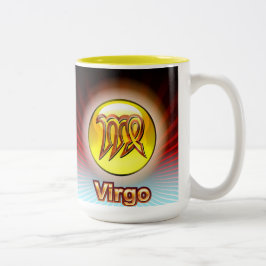 TASSE CUSTOM ZODIAC VIRGO YELLOW