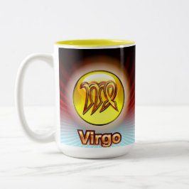 TASSE CUSTOM ZODIAC VIRGO YELLOW
