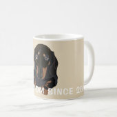 Tasse Dachsund Welpenschlafen (VorderseiteRechts)