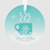 Tasse Dampfheiße Getränke mit Schneeband ID595 Ornament (Rückseite)