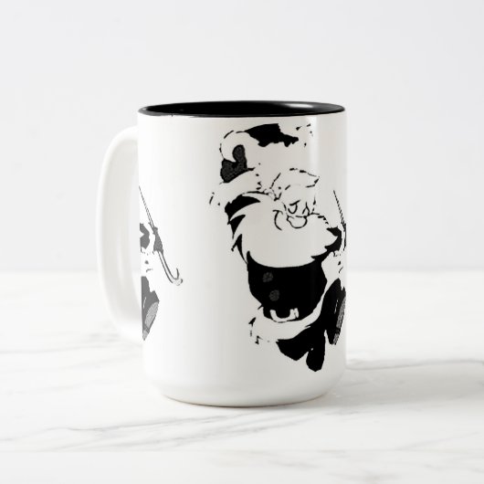 Tasse "DANCING SANTA" (Vorderseite Links)