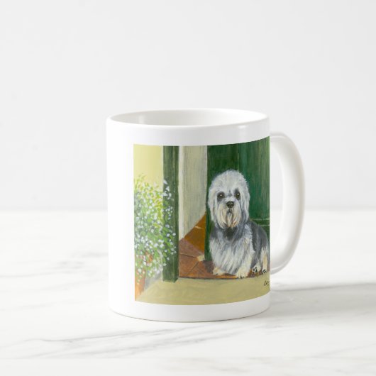 Tasse: Dandie Dinmont Terrier Kaffeetasse (VorderseiteRechts)