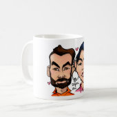 TASSE DANIEL UND ANN CARICATUR (Vorderseite Links)