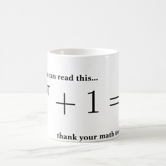 Tasse: Danken Sie Ihrem Mathelehrer Kaffeetasse (Mittel)