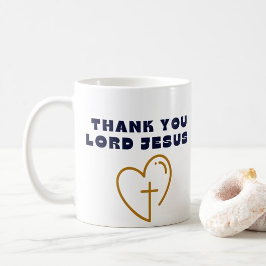 Tasse Dankeschön an Herrn Jesus|Geschenkidee|Chris (Mit Donut)
