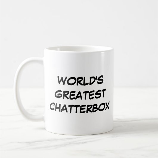 Tasse "Das größte Chatterbox der Welt" (Links)