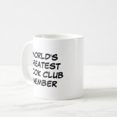 Tasse "Das größte Mitglied des Buchclubs der Welt" (Vorderseite Links)