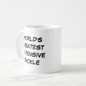 Tasse "Das größte offensive Tackle der Welt" (Vorderseite Links)