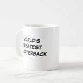 Tasse "Das größte Quarterback der Welt" (Vorderseite Links)