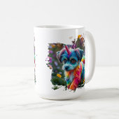 Tasse 'Das Leben passiert, Kaffee hilft' (VorderseiteRechts)