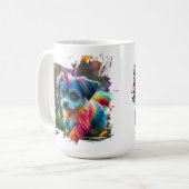Tasse 'Das Leben passiert, Kaffee hilft' (Vorderseite Links)