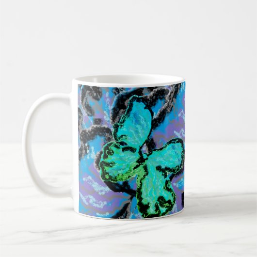 Tasse Das Netz eines Schmetterlings (Links)