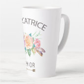 Tasse de café fleurs éducatrice en or or (Rechte Ecke)