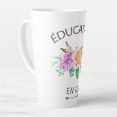 Tasse de café fleurs éducatrice en or or (Linke Ecke)
