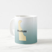 Tasse - Delaware Staat Map mit City (Vorderseite Links)