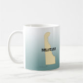Tasse - Delaware Staat Map mit City (Links)