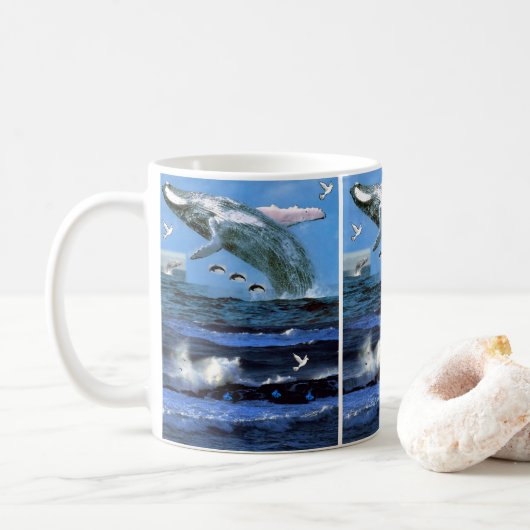 Tasse-Delphine Kaffeetasse (Mit Donut)