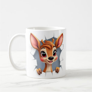 Tasse der 3D-Hirschhülle, 3D-Tasse