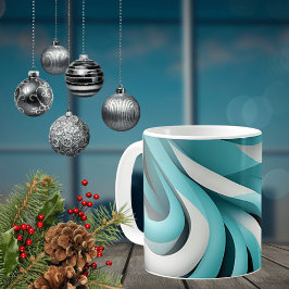 Tasse der abstrakten 3-D-Design-Keramik