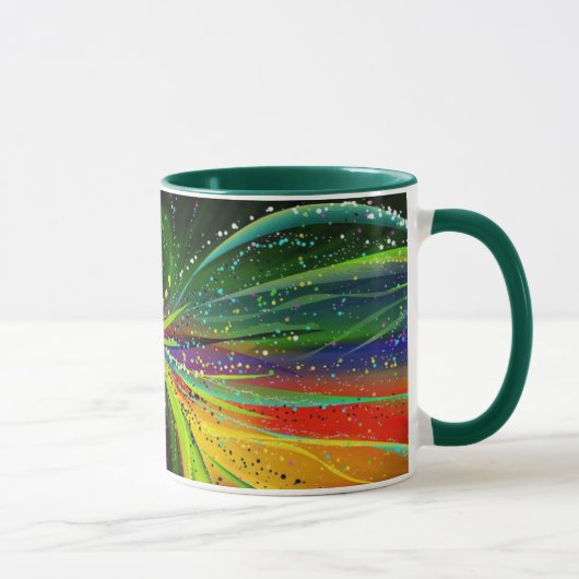 Tasse der abstrakten Astronomischen Keramik (Rechts)