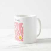 Tasse der abstrakten Blume Muttertag (VorderseiteRechts)