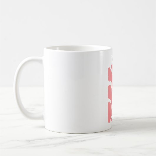 Tasse der abstrakten Blume Muttertag (Links)