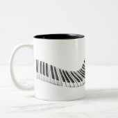 Tasse der abstrakten Klaviertasten (Links)