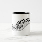 Tasse der abstrakten Klaviertasten (Mittel)