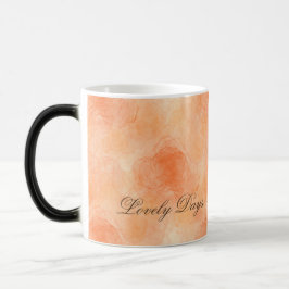 Tasse der abstrakten Rose (Orange)