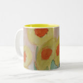 Tasse der abstrakten Sonnenblumen (Vorderseite Links)