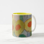 Tasse der abstrakten Sonnenblumen (VorderseiteRechts)