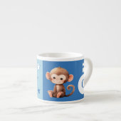 Tasse der Affen von Kindern personalisierter Name  (Vorderseite Rechts)