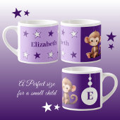 Tasse der Affen von Kindern personalisierter Name