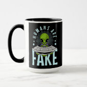 Tasse der Alien im Weltraum (Links)