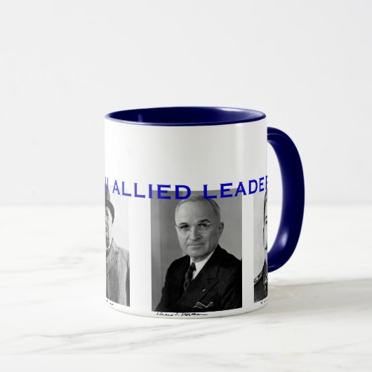 Tasse der alliierten Führer des Zweiten Weltkriegs (VorderseiteRechts)