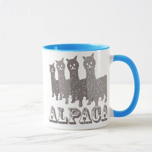 Tasse der Alpaka-Silhouette-4 B (Rechts)