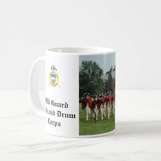 Tasse der alten Garde Fife und des Trommelkorps (Vorderseite Links)