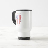 Tasse der amerikanischen Flagge (Vorderseite Links)