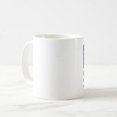 Tasse der amerikanischen Flagge (Vorderseite Links)