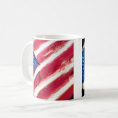Tasse der amerikanischen Flagge (Vorderseite Links)