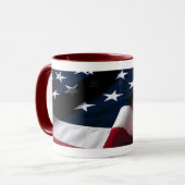 Tasse der amerikanischen Flagge (Vorderseite Links)