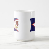 Tasse der amerikanischen Flagge von Samoa (Mittel)