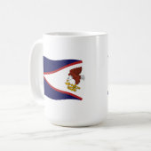Tasse der amerikanischen Flagge von Samoa (Vorderseite Links)