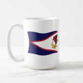 Tasse der amerikanischen Flagge von Samoa (Links)