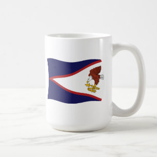 Tasse der amerikanischen Flagge von Samoa
