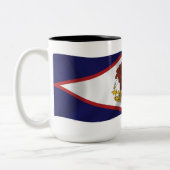 Tasse der amerikanischen Flagge von Samoa (Links)