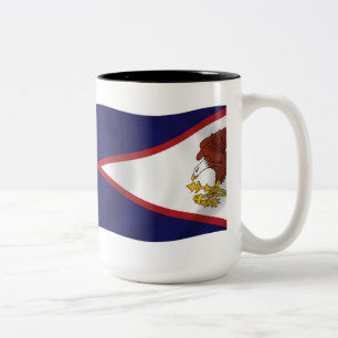 Tasse der amerikanischen Flagge von Samoa